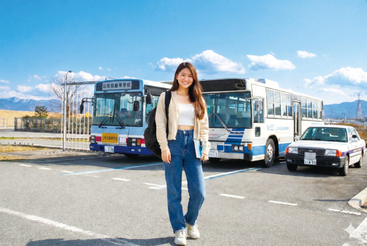 南アルプス市の「山梨自動車学校」は県内唯一の全車種教習対応 自宅 