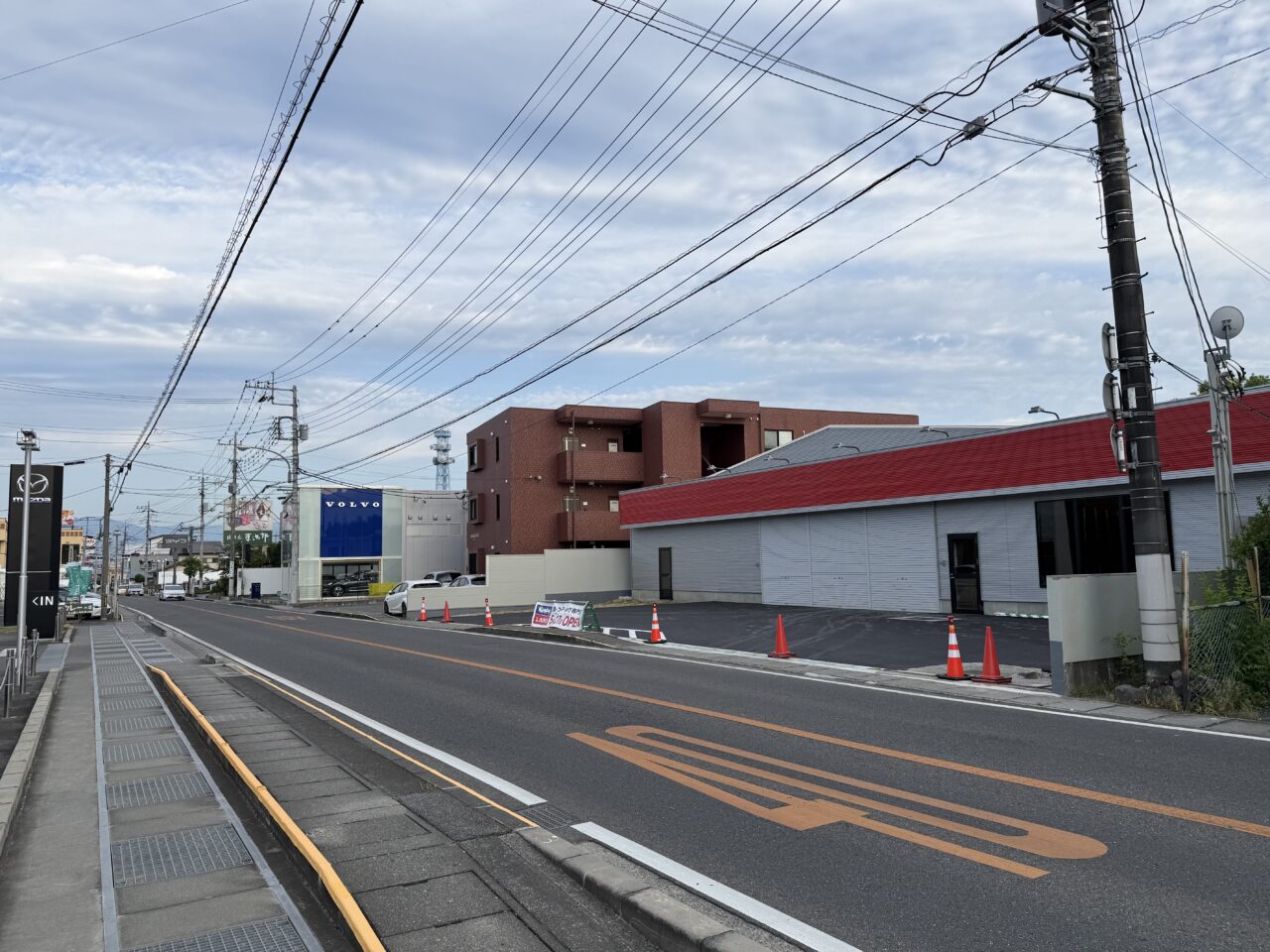 KeePer LABO 甲府店の建設中の様子